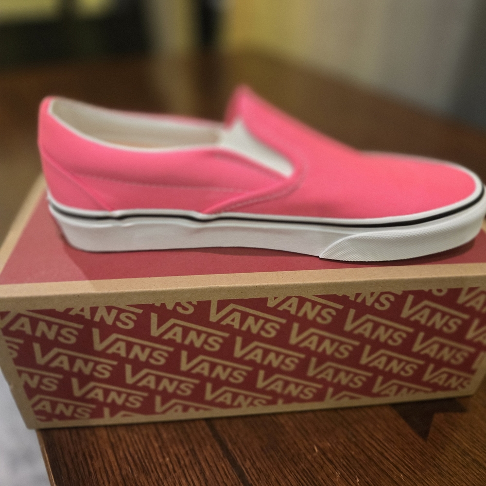 Vans Pink Slip-On Sneakers